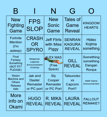 SUMMER GAMES FEST BINGO Card