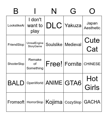 Summer Fest Bingo Card