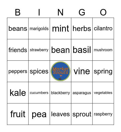 Lents International Farmers Market Bingo Card