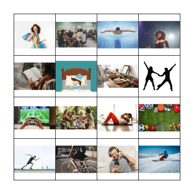 Actividades Bingo Card
