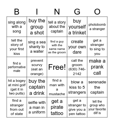 Bachelorette Bingo: Over the Weekend . . . Bingo Card