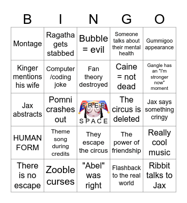 The Amazing Digital Bingo Card Bingo Card
