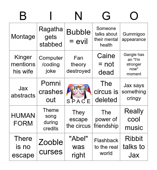 The Amazing Digital Bingo Card Bingo Card