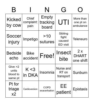 June Bingo Card