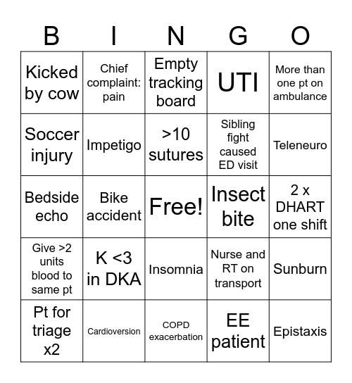 June Bingo Card