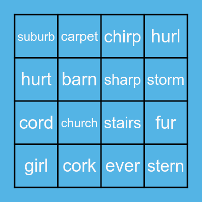 Stage 7.2 words Bingo Card