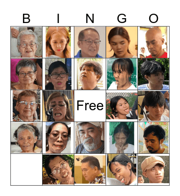 Wacky Bingo Card