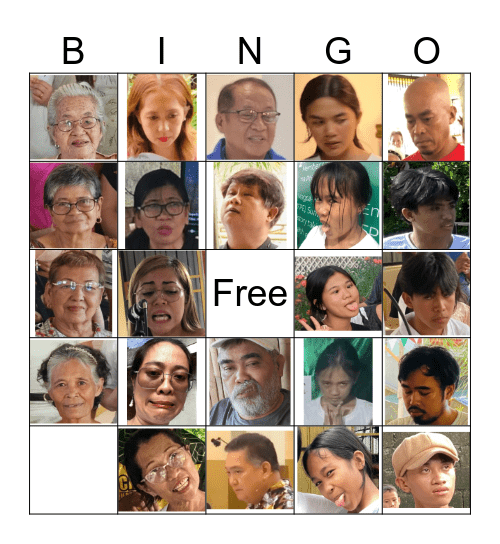 Wacky Bingo Card