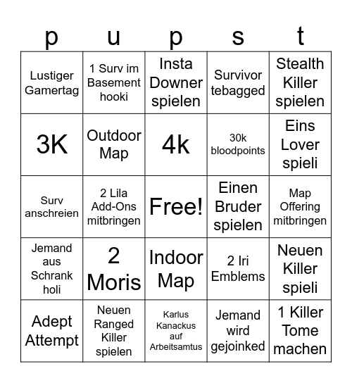 William.A hat ge Bingo Card