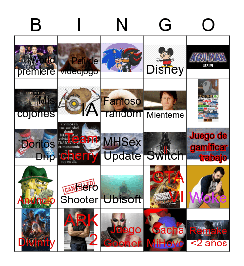 E3'nt Bingo Card