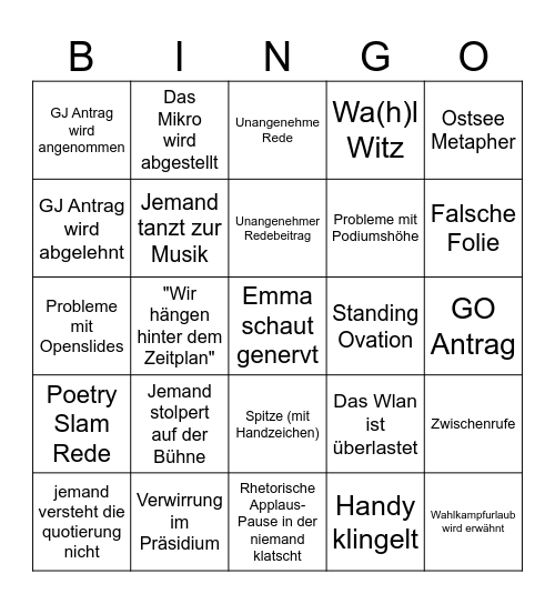 LDK-Bingo 2 Bingo Card