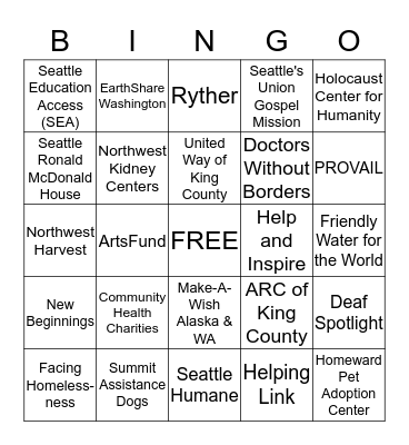 Recognition Roundup Bingo Card