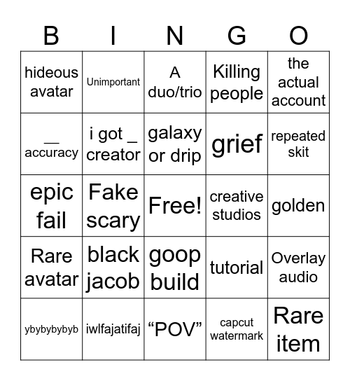 Animal company bingo Card