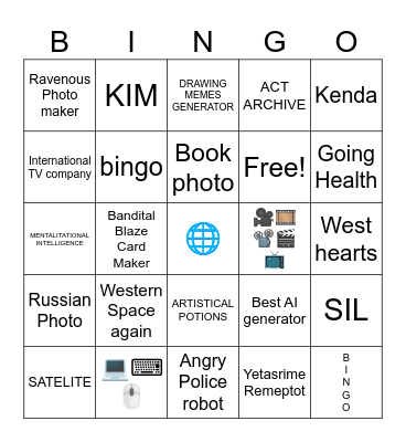 B I N G O Bingo Card