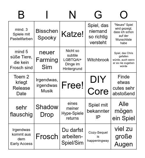 Wholesome Direct Bingo Card
