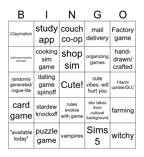 Wholesome Direct Bingo Card