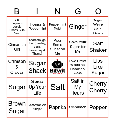 6.10.26 HERBS & SPICES Bingo Card