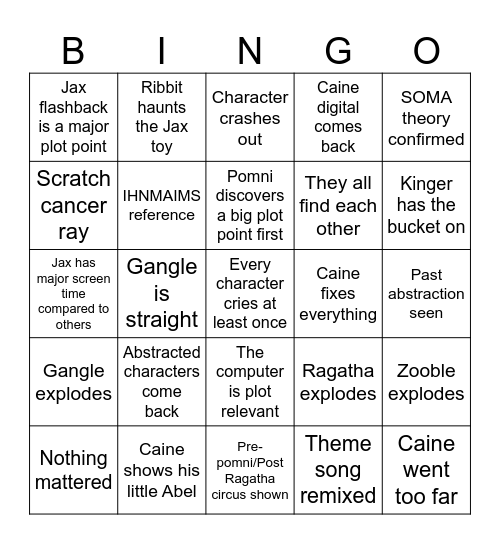 Palm knee bingo board Bingo Card