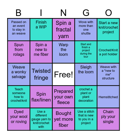 Sirens of the Spindle Bingo Card