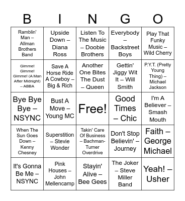 River road favorites Bingo Card