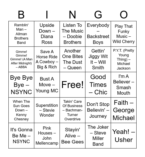 River road favorites Bingo Card