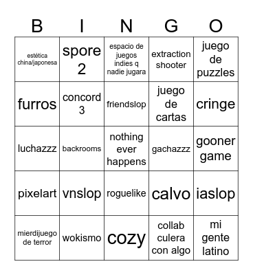 bingo summer game fest future Bingo Card
