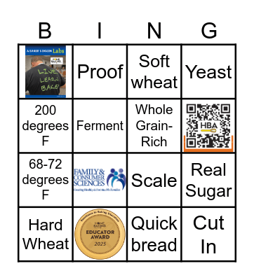 Baker's Bingo Card