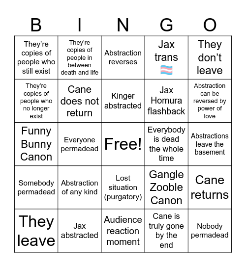 TADC BINGO Card