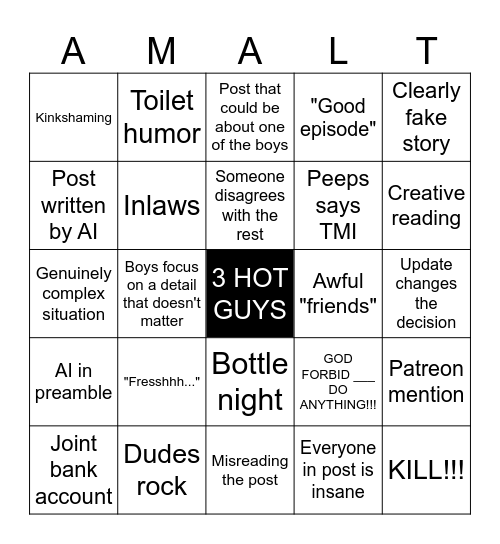 Will of the Councel Bingo Card