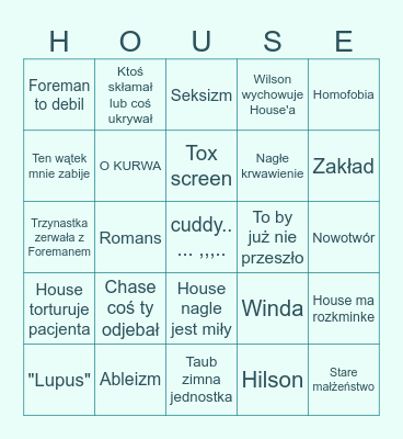 Dr Freak S06 Bingo Card