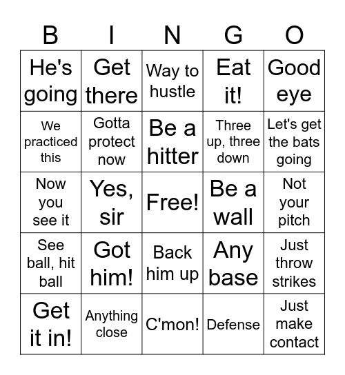 Regulators Bingo Card