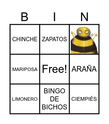 Mobuto Bingo Card