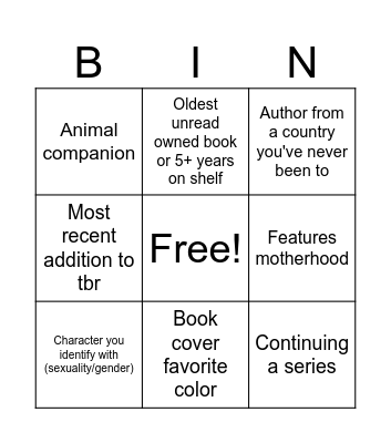 Mouseternity Bingo Card