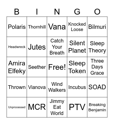 Good Things 2K26 Bingo Card