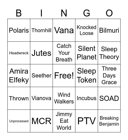 Good Things 2K26 Bingo Card