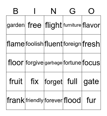 BI5 Unit 1-2 Review Bingo Card