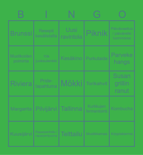 KESÄBINGO Card