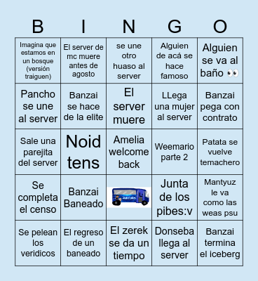 Bingo junta curaos maipu 2026 Bingo Card