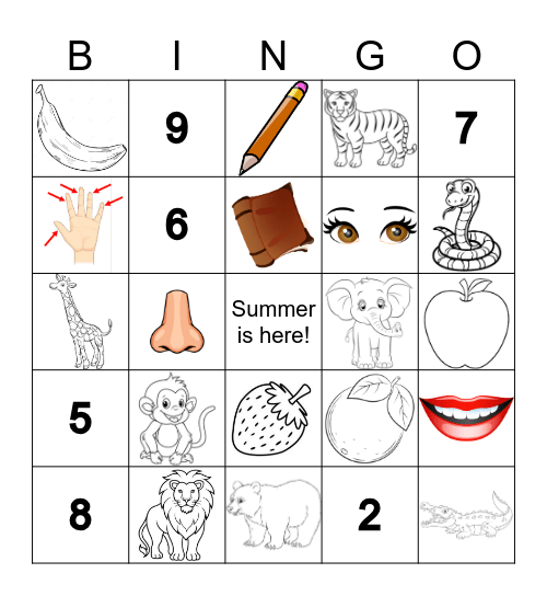 End of year! Bingo Card