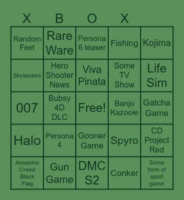 Bingo Card