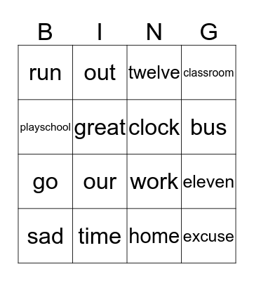 Unit 7 Bingo Card