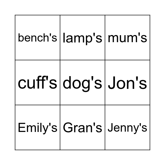 Tic Tac Toe Bingo Card