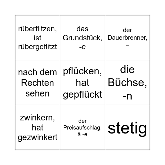 SA B2.2 L10 Wiederholung Bingo Card