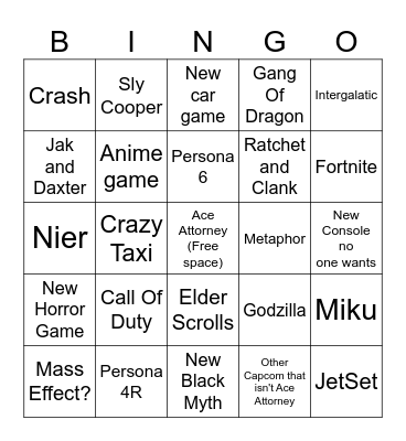im just bullshitting Bingo Card