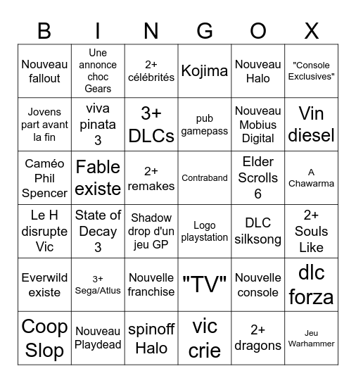 Conf Microsoft Bingo Card