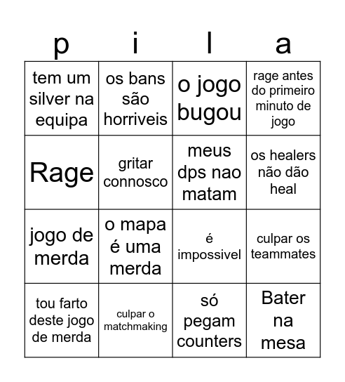 birras Bingo Card