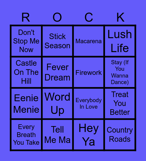 Beats N Bingo 12 (Round 2) Bingo Card