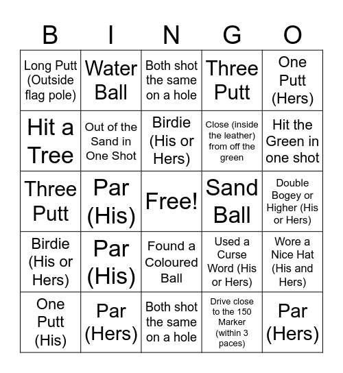 Couples Night Bingo 2026 Bingo Card