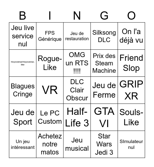 PC Rompiche Show Bingo Card