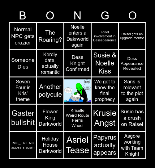 Deltarune CH5 Bingo Card